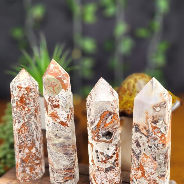 Money Agate Large Towers crystals for sale at Hazel-Jayne.